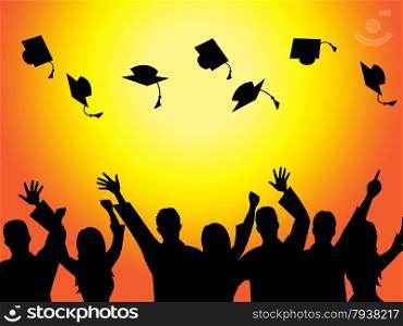 Education Graduation Showing Educate Educating And Diploma