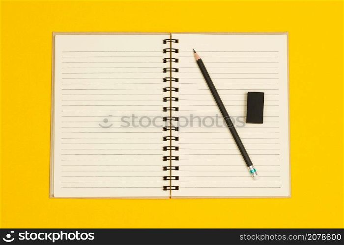 Education notebook for students in the classroom