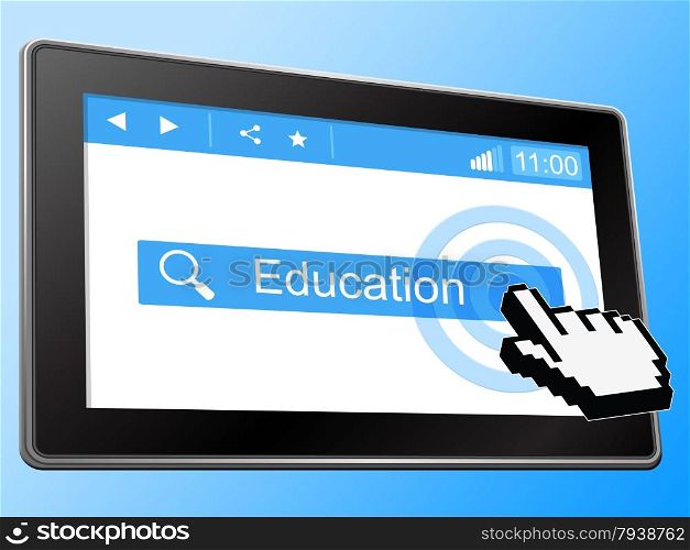 Education Online Showing World Wide Web And Website