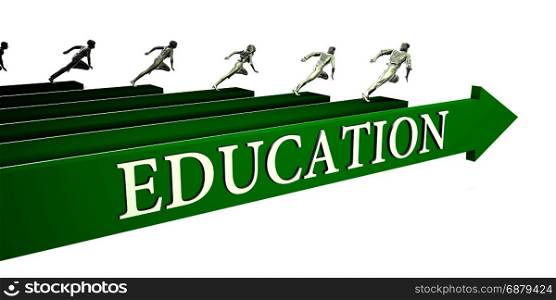Education Opportunities as a Business Concept Art. Education Opportunities