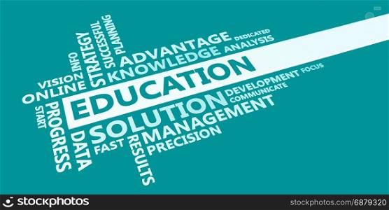 Education Presentation Background in Blue and White. Education Presentation Background