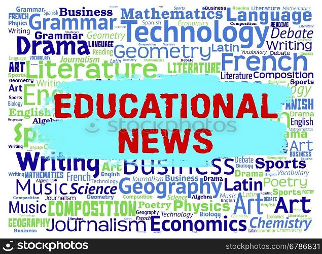 Educational News Indicating Social Media And Information