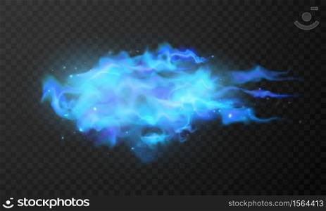 effect burning magic hot sparks realistic fire blue flames