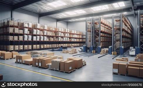Efficiency in Logistics  Organised Warehouse Interior