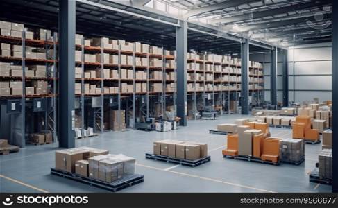 Efficiency in Logistics  Organised Warehouse Interior