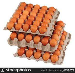 Egg cartons isolated