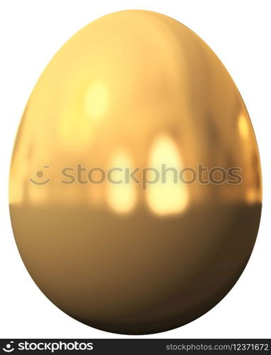 Egg isolated - 3d rendering