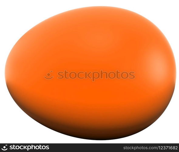 Egg isolated - 3d rendering