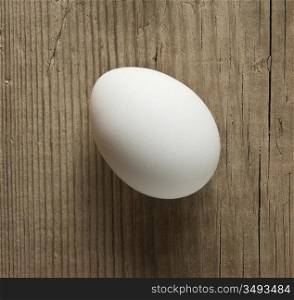 egg on a wooden background