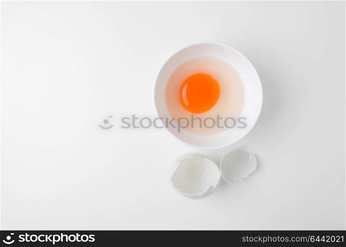 egg yolks in a bowl