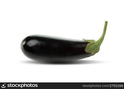 eggplant. A plant of family nightshaden oblong fruits of violet color