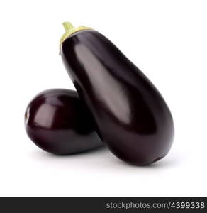 eggplant or aubergine vegetable on white background