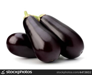 eggplant or aubergine vegetable on white background