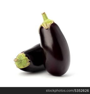 eggplant or aubergine vegetable on white background