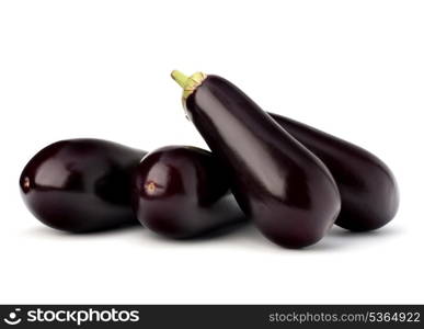 eggplant or aubergine vegetable on white background