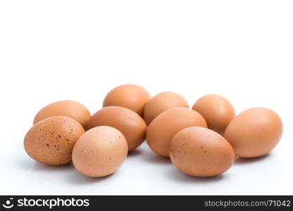 eggs isolated on white