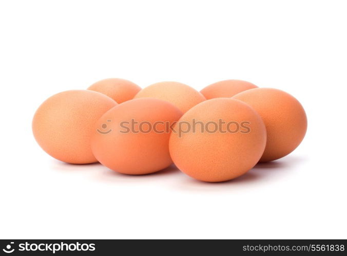 eggs isolated on white background