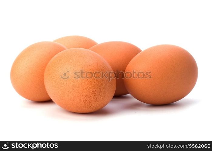 eggs isolated on white background