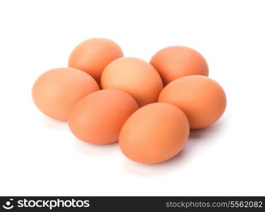 eggs isolated on white background