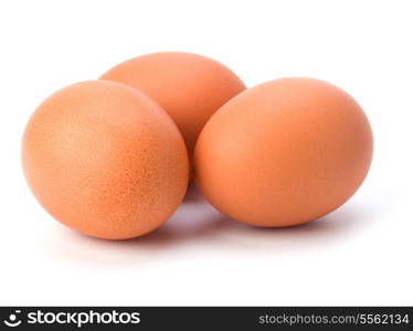 eggs isolated on white background