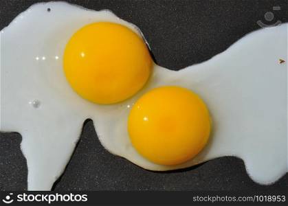Eggs on plancha