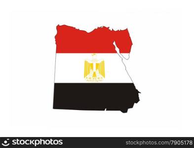 egypt country flag map shape national symbol