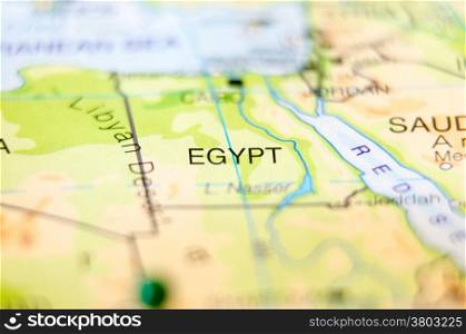 egypt country on map