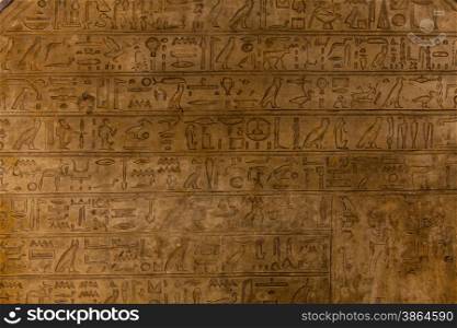 Egyptian hieroglyph on limestone, 1500-1200 BC