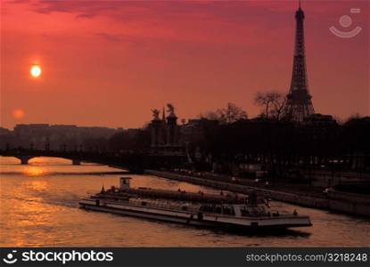 Eiffel Tower at Sunset