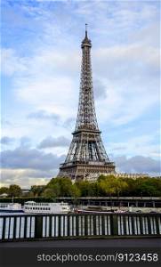 Eiffel tower from the Bir-Hakeim bridge. Paris. France.