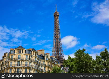 Eiffel Tower in Paris at France