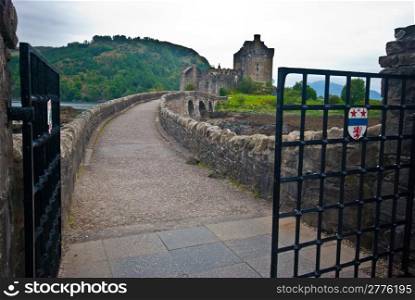 Eilean Donan Castle. Eilean Donan Castle and Loch Duich in Scotland