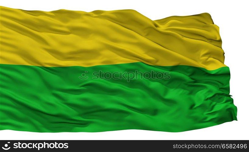El Bagre City Flag, Country Colombia, Antioquia Department, Isolated On White Background. El Bagre City Flag, Colombia, Antioquia Department, Isolated On White Background