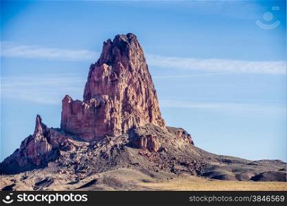 El Capitan Peak just north of Kayenta Arizona in Monument Valley