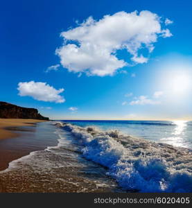 El Cotillo Castillo Beach in Fuerteventura at Canary Islands of Spain