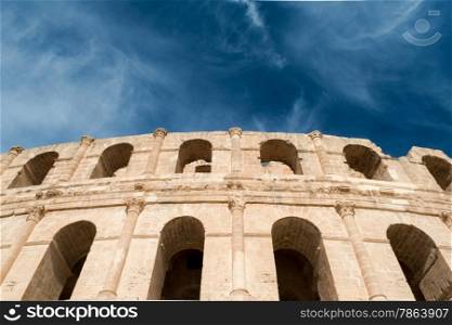 El Djem Roman Amphitheatre in Tunisia
