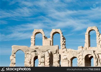 El Djem Roman Amphitheatre in Tunisia