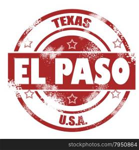 El Paso stamp image with hi-res rendered artwork that could be used for any graphic design. Santa Rosa Stamp