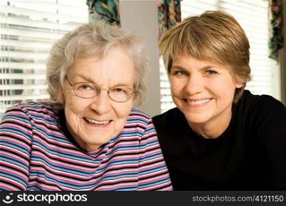 Elderly Woman and Younger Woman
