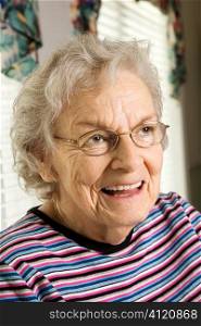 Elderly Woman Smiling
