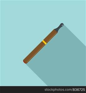 Electric cigarette icon. Flat illustration of electric cigarette vector icon for web design. Electric cigarette icon, flat style