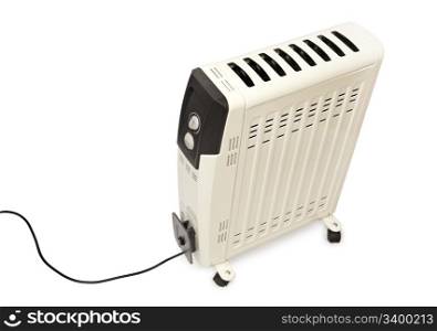 electric fire isolated on a white background