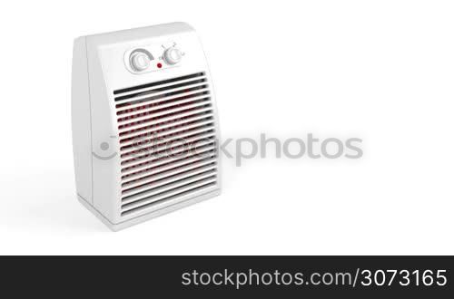 Electric heater blowing hot air