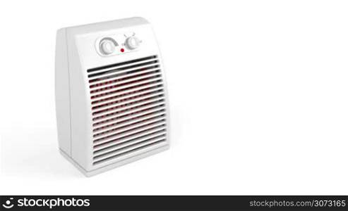Electric heater blowing hot air