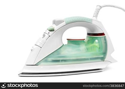 electric iron isolated on a white background
