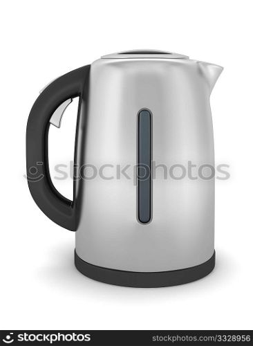 electric kettle isolated on white background with clipping path