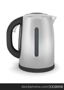 electric kettle isolated on white background with clipping path