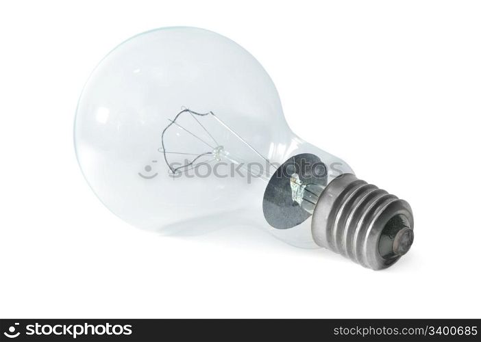 electric light bulb isolated on a white