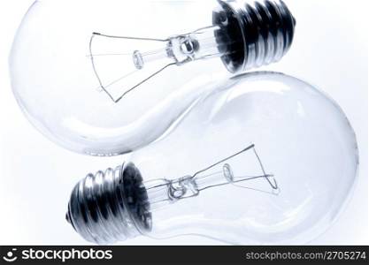 Electric light bulbs still life
