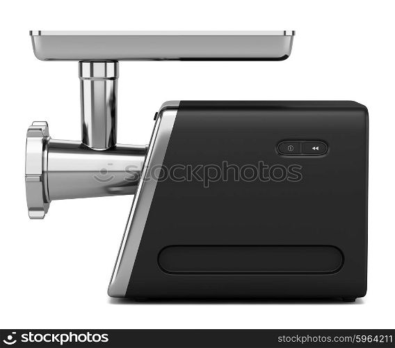 electric meat grinder isolated on white background